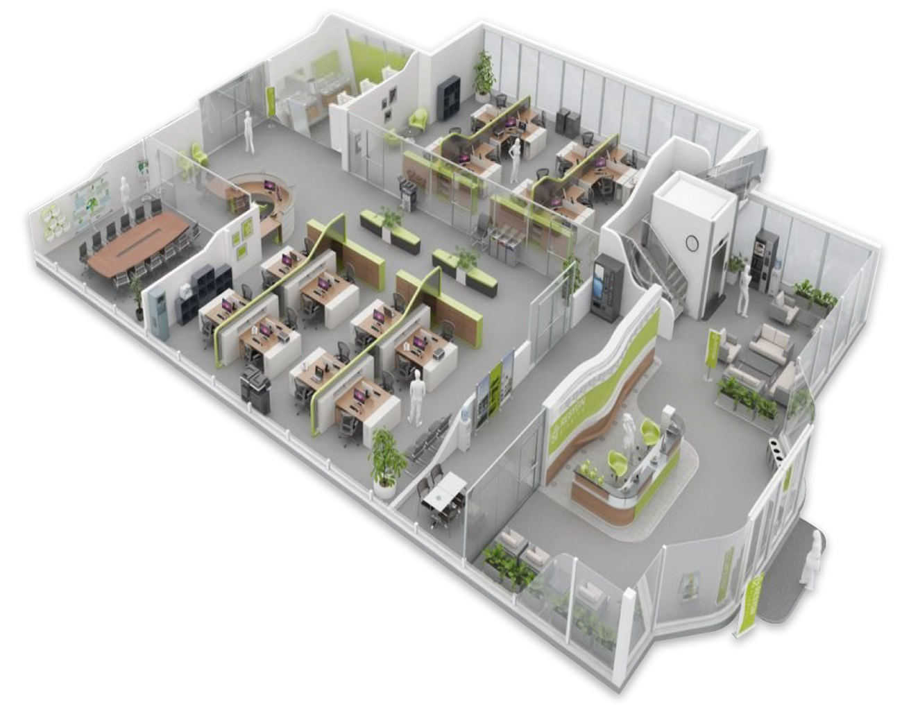 chieu sang cho van phong