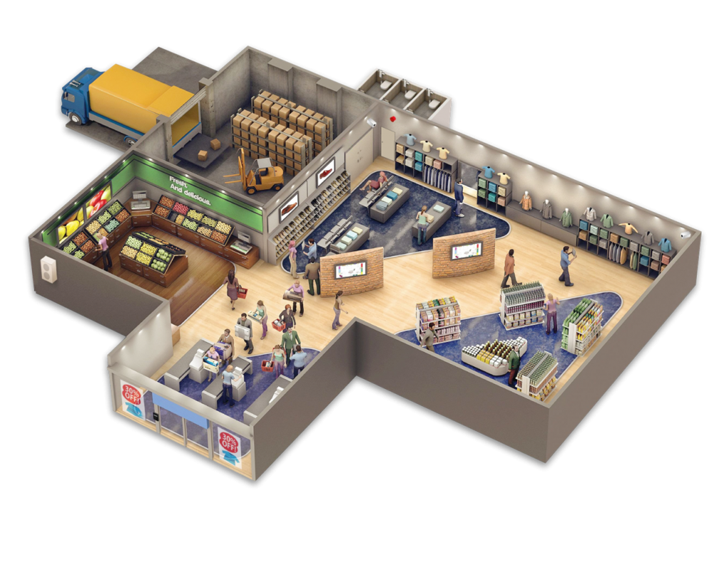 chieu sang tt thuong mai