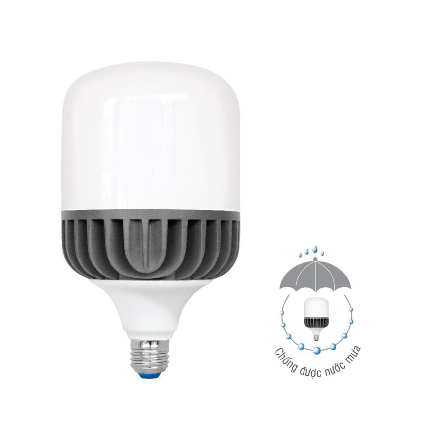 Bóng đèn LED Bulb trụ nhôm chống nước mưa ELB7026/60W