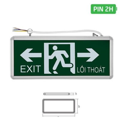 Đèn Exit 2 mặt ELK2008/2T